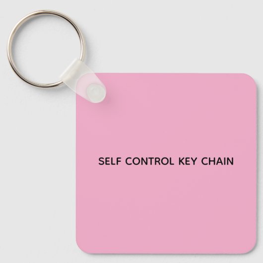 ZELFCONTROLE SLEUTELRING SLEUTELHANGER (Voorkant)