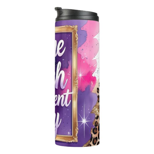 Zelfde beetje andere dag grafisch thermosbeker (Geroteerd rechts)