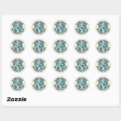 Zelfde Chaos Andere Postcode Reisverpleegster Stic Ronde Sticker (Vel)