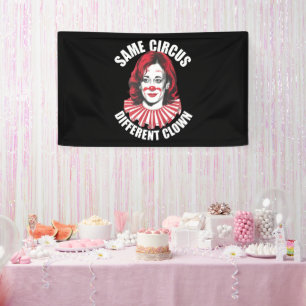 Zelfde Circus Andere Clown Anti Kamala 2024 Spandoek