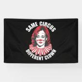 Zelfde Circus Andere Clown Anti Kamala 2024 Spandoek (Horizontaal)