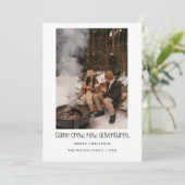 Zelfde crew, nieuwe avonturen,Kerst Foto Kaart (Staand voorkant)