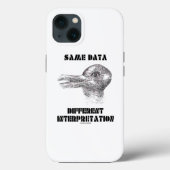 Zelfde Data Different Interpretation Duck Rabbit Case-Mate iPhone Case (Achterkant)