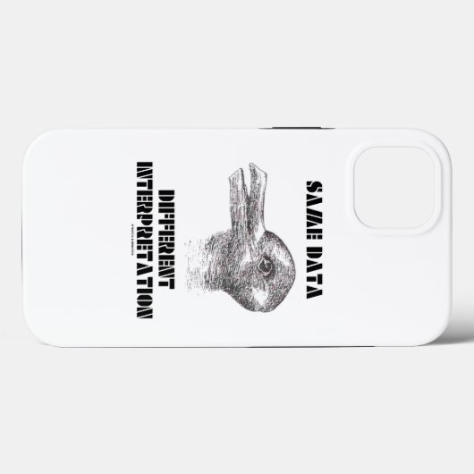 Zelfde Gegevens Andere Interpretatie Eend Konijn Case-Mate iPhone Case (Achterkant (horizontaal))