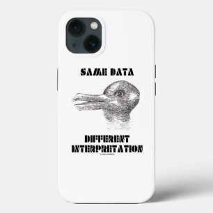Zelfde Gegevens Andere Interpretatie Eend Konijn Case-Mate iPhone Case