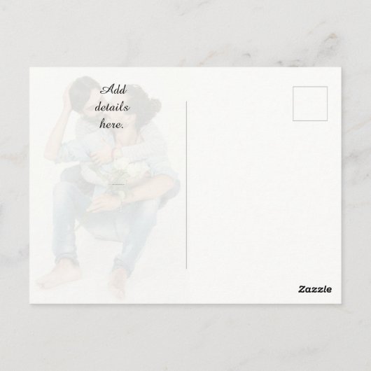 Zelfde genderfoto van homo's Op datum opslaan Briefkaart (Achterkant)