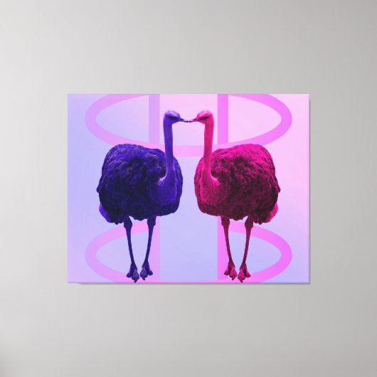 Zelfde gezichten Verschillende kleuren Canvas Kuns (Voorkant)