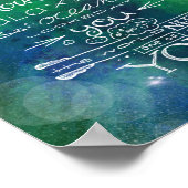 Zelfde God die bergsterrenstelsels en oceanen creë Poster (Hoek)