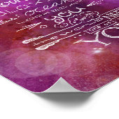 Zelfde God die bergsterrenstelsels en oceanen creë Poster (Hoek)