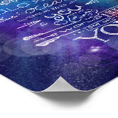 Zelfde God die bergsterrenstelsels en oceanen creë Poster (Hoek)