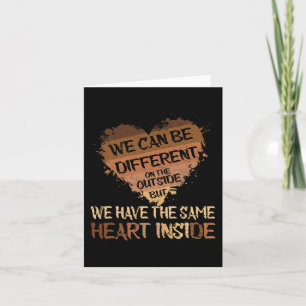 Zelfde Hart Binnen Juneteenth Black History Month Kaart