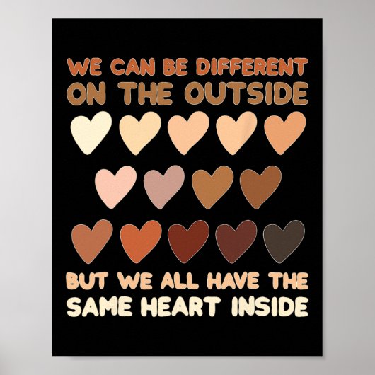 Zelfde Hart Binnen Juneteenth Black History Month  Poster (Voorkant)