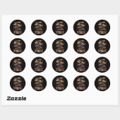 Zelfde Hart Binnen Juneteenth Black History Month Ronde Sticker (Vel)