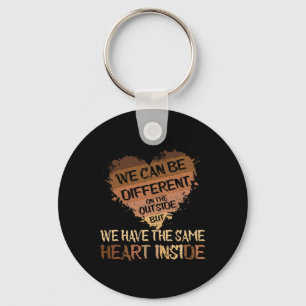 Zelfde Hart Binnen Juneteenth Black History Month Sleutelhanger