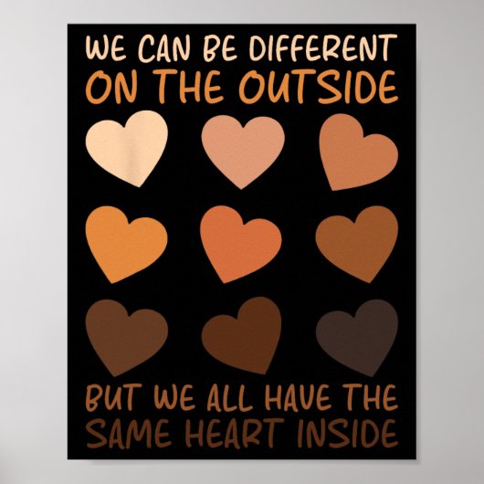 Zelfde hart binnen zwarte geschiedenis maand Snoep Poster (Voorkant)