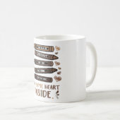 Zelfde hart in zwarte geschiedenis maand Afrika gr Koffiemok (Voorkant rechts)