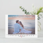 Zelfde liefde Bespaar de Datum Kalender van de Fot Save The Date (Staand voorkant)