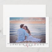 Zelfde liefde Bespaar de Datum Kalender van de Fot Save The Date (Voorkant / Achterkant)