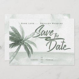 Zelfde liefde Kleinere bruiloft Monochromatische s Kaart