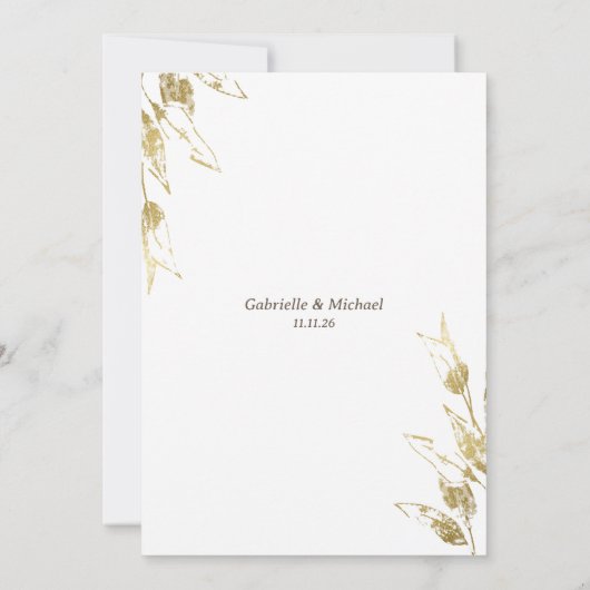 Zelfde Liefde Kleinere Bruiloft Verkleind Excuses  Kaart (Achterkant)