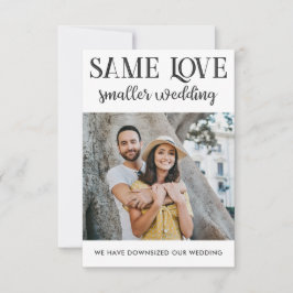 Zelfde liefde kleinere bruiloft verkleind simpele 
