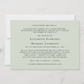 Zelfde Liefde Kleinere Huwelijk Eucalyptus Aankondiging (Achterkant)