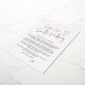 Zelfde Liefde Kleinere Trouwkaart van Folie Folie Uitnodiging (Gedraaid)