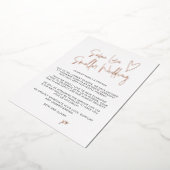 Zelfde Liefde Kleinere Wedding Real Folie Aankondi Folie Uitnodiging (Gedraaid)