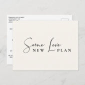Zelfde Liefde Nieuw Plan Crème Huwelijksuitstel Aankondigingskaart (Voorkant / Achterkant)