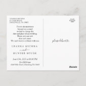 Zelfde Liefde Nieuwe Weddenschap Verander de Datum Briefkaart (Achterkant)