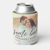 Zelfde liefde verschillende datum kalligrafie brui blikjeskoeler (Blikje Achterkant)