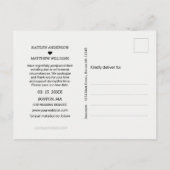 Zelfde liefde verschillende datum vervaagd foto ty aankondigingskaart (Achterkant)