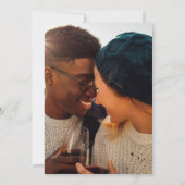 Zelfde liefdesdatum Eucalyptus Gold Foto Save The Date (Achterkant)