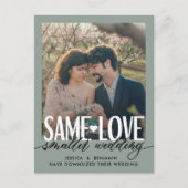 Zelfde liefdesdiepere bruiloft | Bijwerken bruilof Aankondigingskaart (Voorkant)