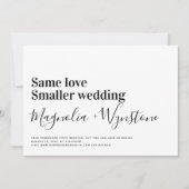Zelfde liefdesdiepere bruiloft kaart (Voorkant)