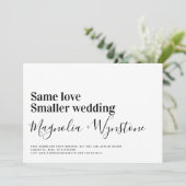 Zelfde liefdesdiepere bruiloft kaart (Staand voorkant)