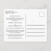 Zelfde liefdeskleiner verkleinde bruiloft Eenvoudi Aankondigingskaart (Achterkant)