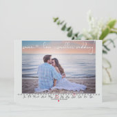 Zelfde liefdeskleinere bruiloft Sparen de Datum Fo Save The Date (Staand voorkant)