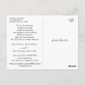 Zelfde liefdesnieuw plan Weddenschap Verander de d Briefkaart (Achterkant)