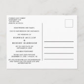 Zelfde liefdesnieuwe datum Eucalyptus Waterverf We Aankondigingskaart (Achterkant)