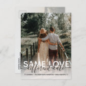 Zelfde liefdesverschil Datum Bieden Typografie Fot Aankondigingskaart (Voorkant / Achterkant)