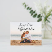 Zelfde liefdesverschil Datum huwelijk uitgesteld z Briefkaart (Staand voorkant)
