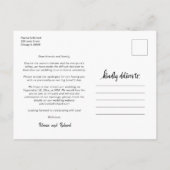 Zelfde Love Cute Heart Downsize Weddenschap 3 Foto Briefkaart (Achterkant)