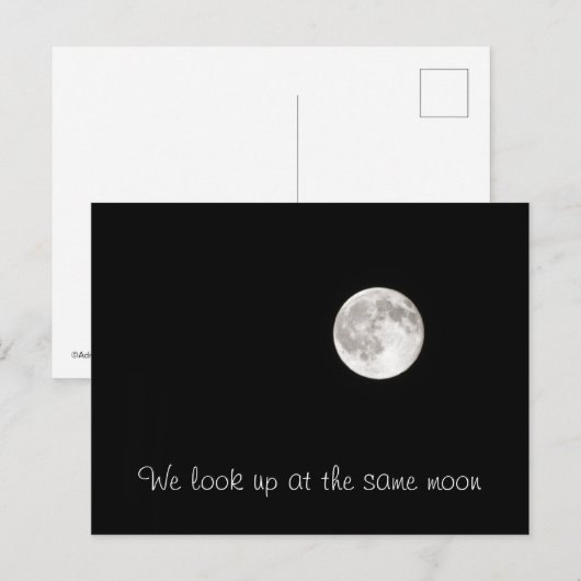 Zelfde maan briefkaart (Voorkant / Achterkant)