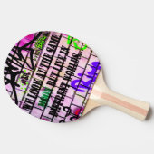 Zelfde maan Verschillende werelden kleurrijke graf Tafeltennisbatje (Zijkant)