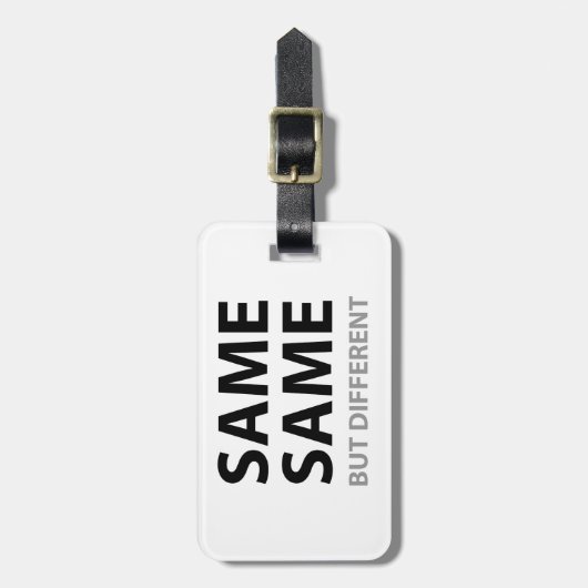 ZELFDE, maar verschillend Bagagelabel (Voorkant verticaal)