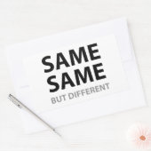 ZELFDE, maar verschillend Rechthoekige Sticker (Envelop)