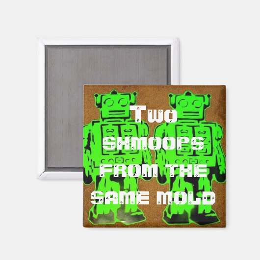 Zelfde mal magneet (Voorkant / Achterkant)