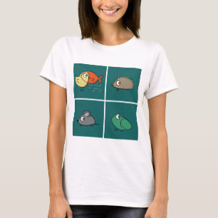 Zelfde ogen, verschillende vormen t-shirt