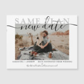 Zelfde plan nieuwe datum moderne typografie foto (Voorkant)